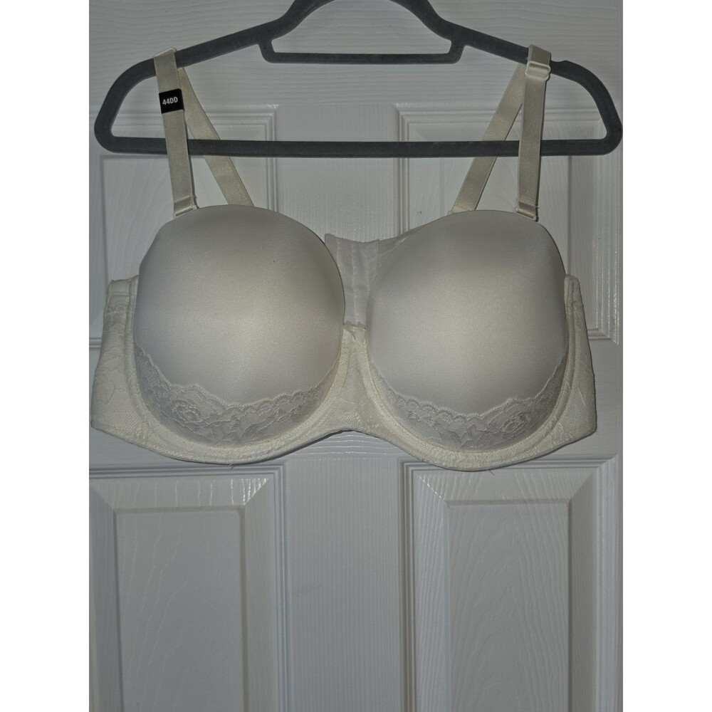 NWT Torrid Everyday Strapless Smooth Push Up Bra Size 44DD Ivory Underwired Lace